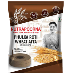 Nutrapoorna Phulka Roti Wheat Atta - Whole Wheat Atta