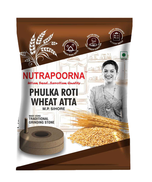 Nutrapoorna Phulka Roti Wheat Atta - Whole Wheat Atta