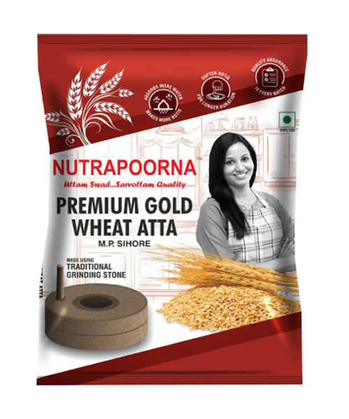 Nutrapoorna Premium Gold Wheat Atta - Whole Wheat Atta